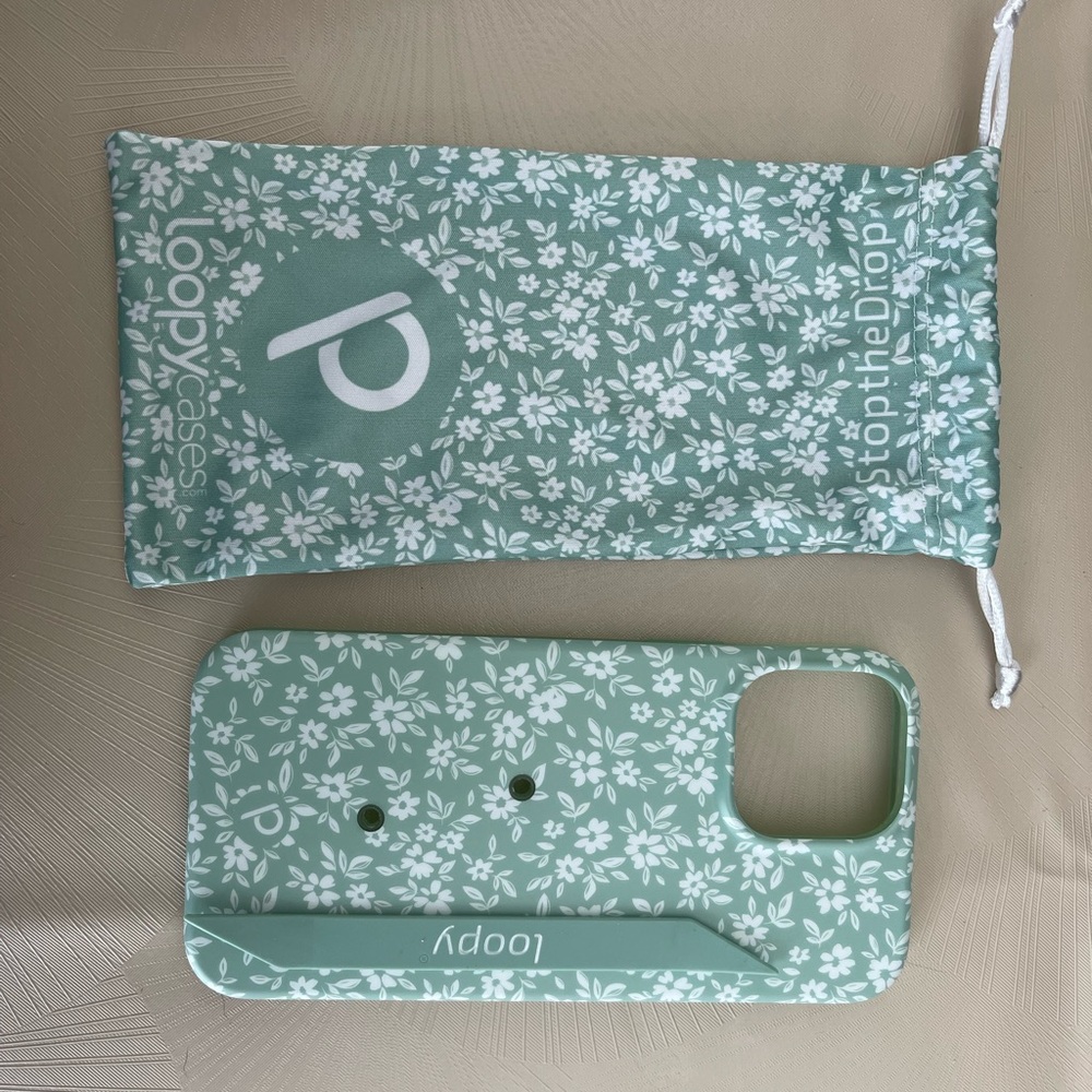 Loopy 12/13 Pro Max Green Floral iPhone Case